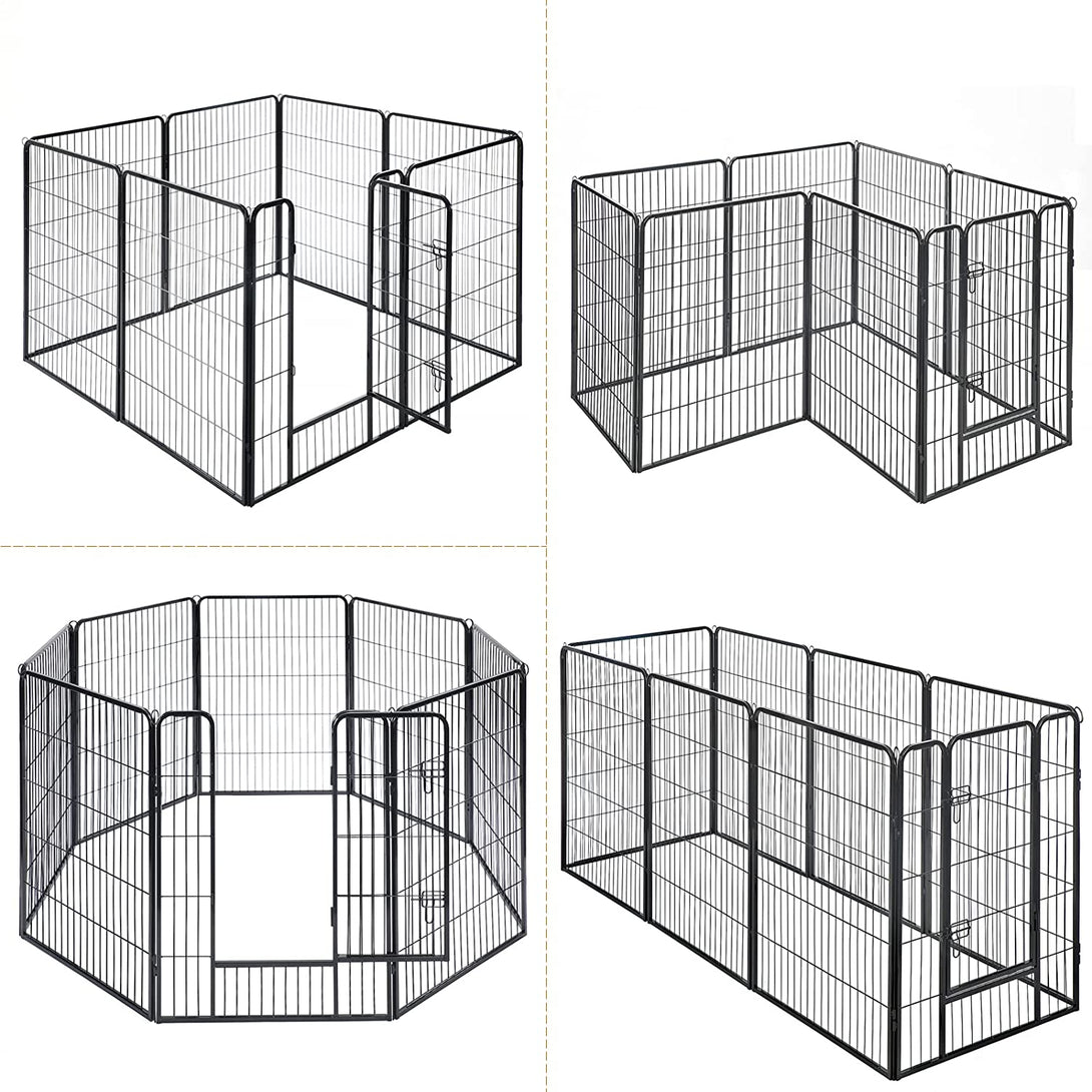 FEANDREA 8-panelová ohrádka pre psa a domáce zvieratá, 77 x 100 cm-Vashome.sk