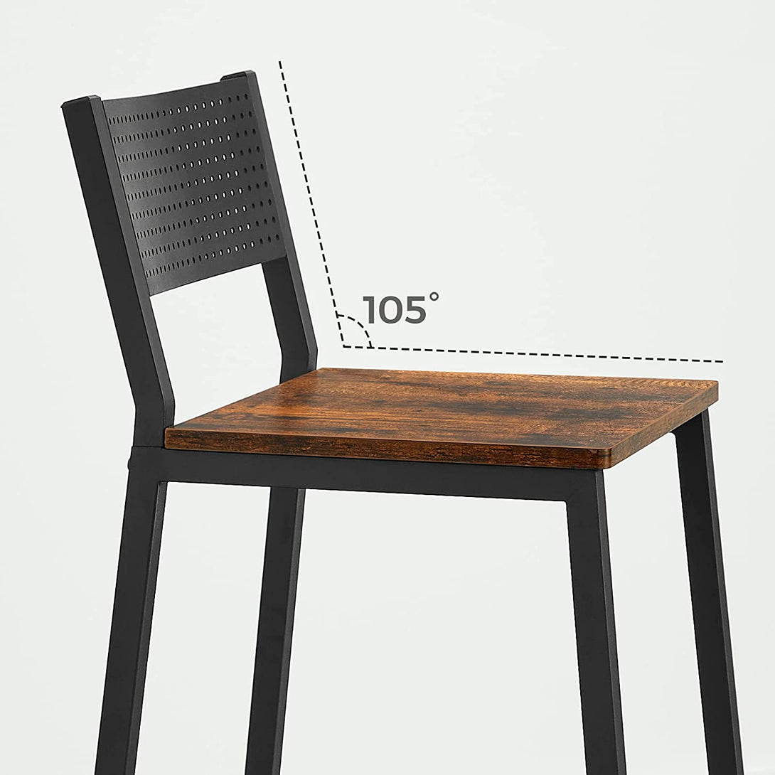 Barové stoličky, 2 ks, rustikálna hnedá-Vashome.sk