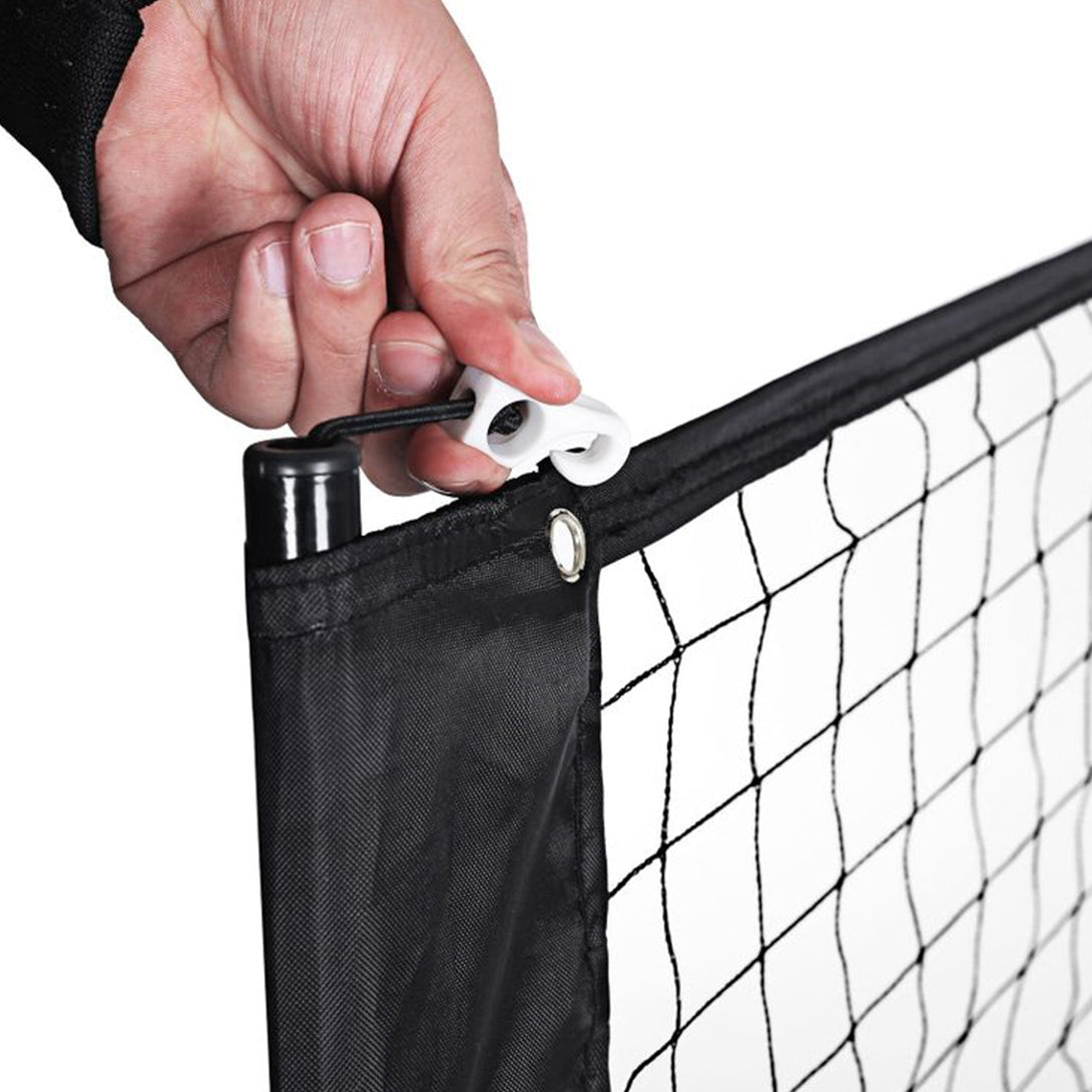 SONGMICS Bedmintonová sieť 5 m výškovo nastaviteľná, čierna-Vashome.sk