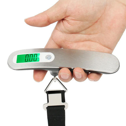 BONTOUR Váhový prístroj na batožinu, digitálna ručná váha, LCD displej, maximálna hmotnosť 50 kg-Vashome.sk