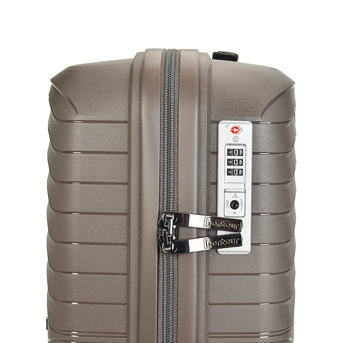 Bontour "City" 4-kolieskový kufor s TSA zámkom 67x44x25 cm, veľkosť M, hnedý-Vashome.sk