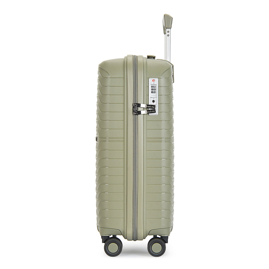 Bontour "City" 4-kolieskový kufor s TSA zámkom 67x44x25 cm, veľkosť M, zelený-Vashome.sk