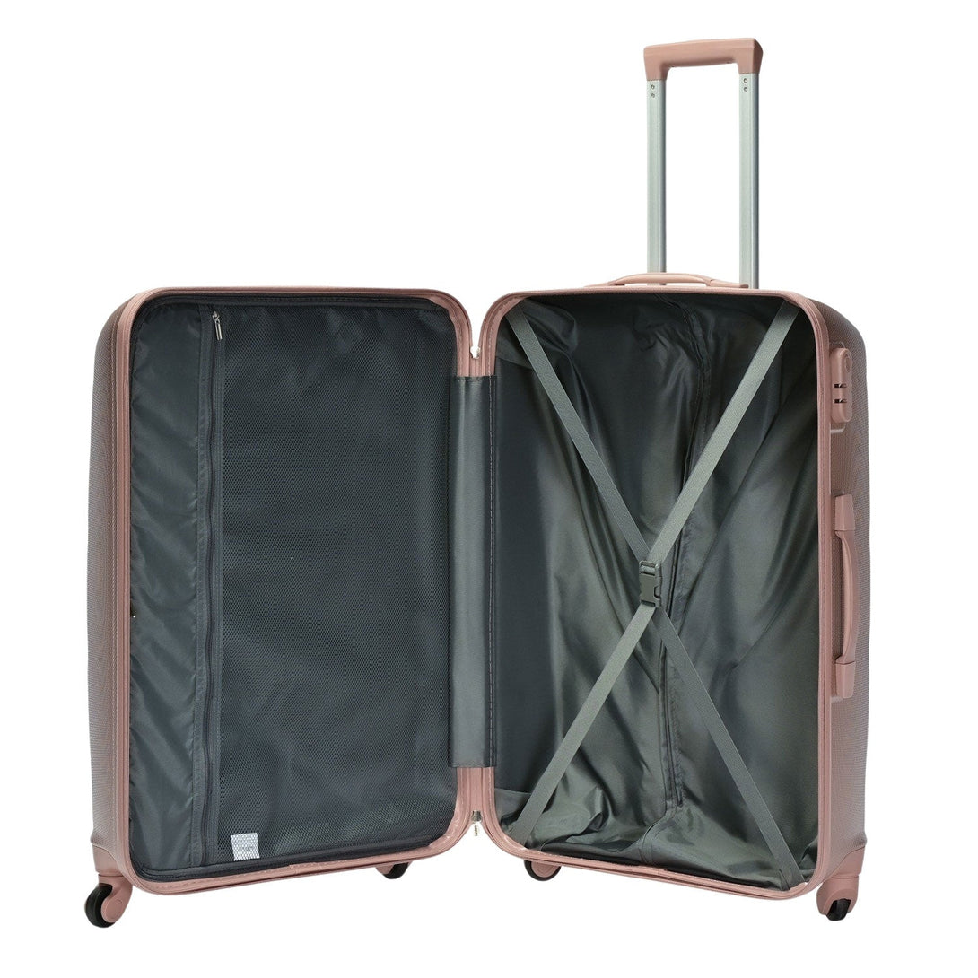BONTOUR "Horizontal" Veľký kufor na 4 kolieskach 75x50x29 cm, veľkosť L, Rosegold-Vashome.sk