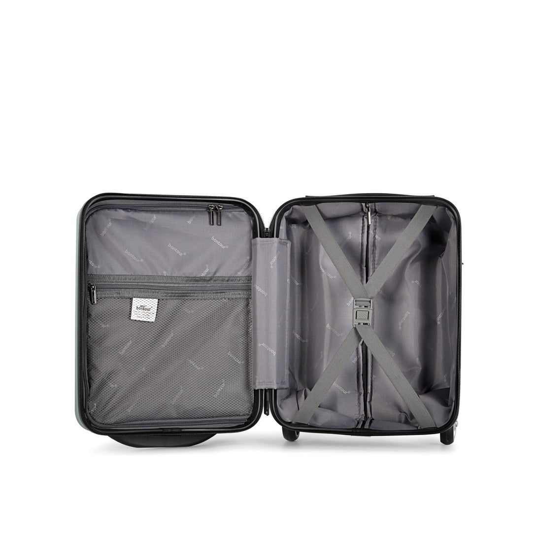 Bontour kabínový kufor 40x30x20cm, príručná batožina WIZZ AIR, púdrovo zelená-Vashome.sk