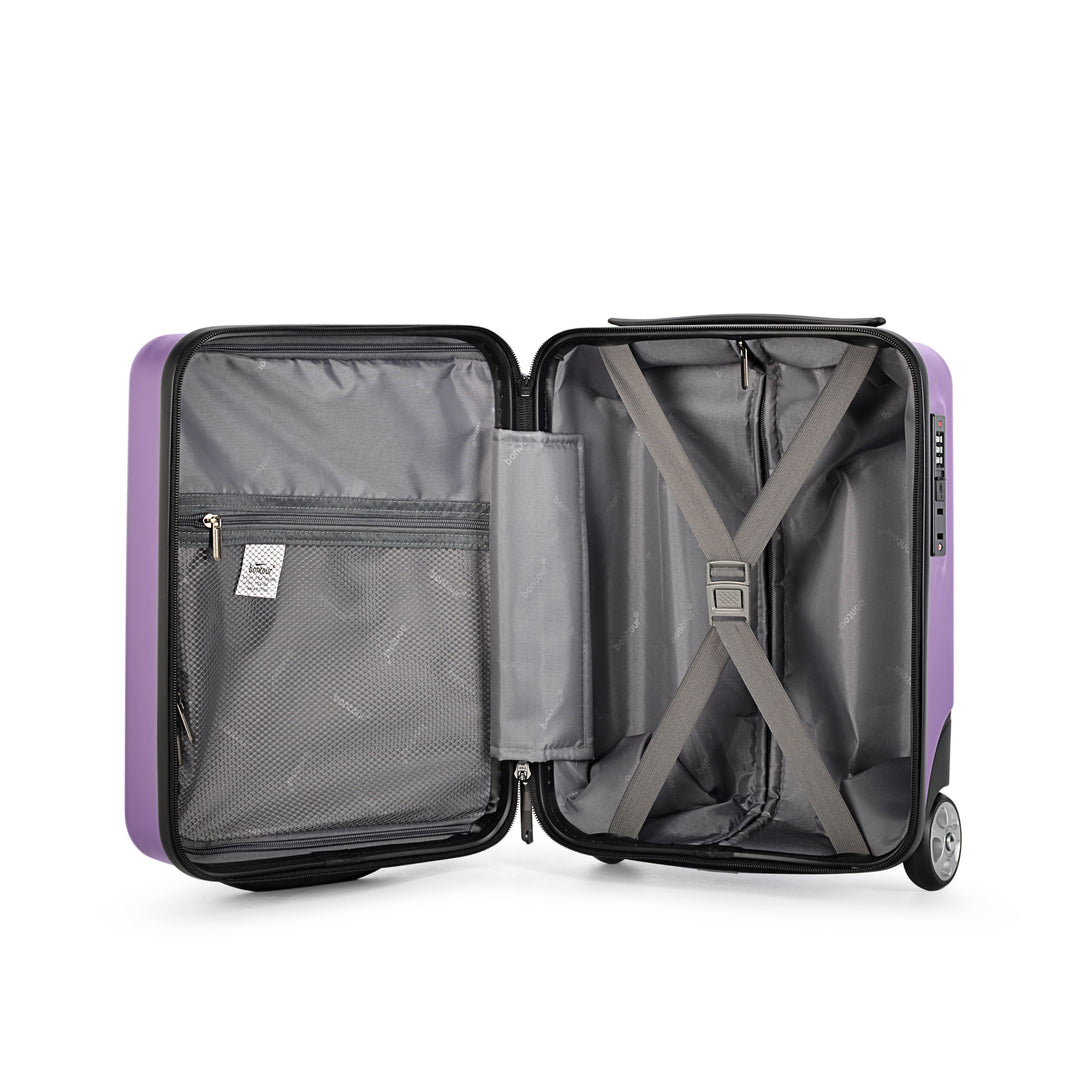 Bontour kabínový kufor 40x30x20cm, príručná batožina WIZZ AIR, ružovo fialová-Vashome.sk