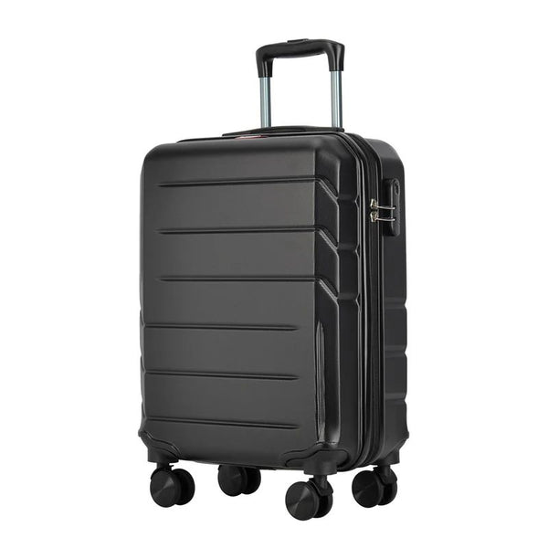 BONTOUR "Spinner" 4 kolieskový kabínový kufor 55×39×20 cm, čierny-Vashome.sk