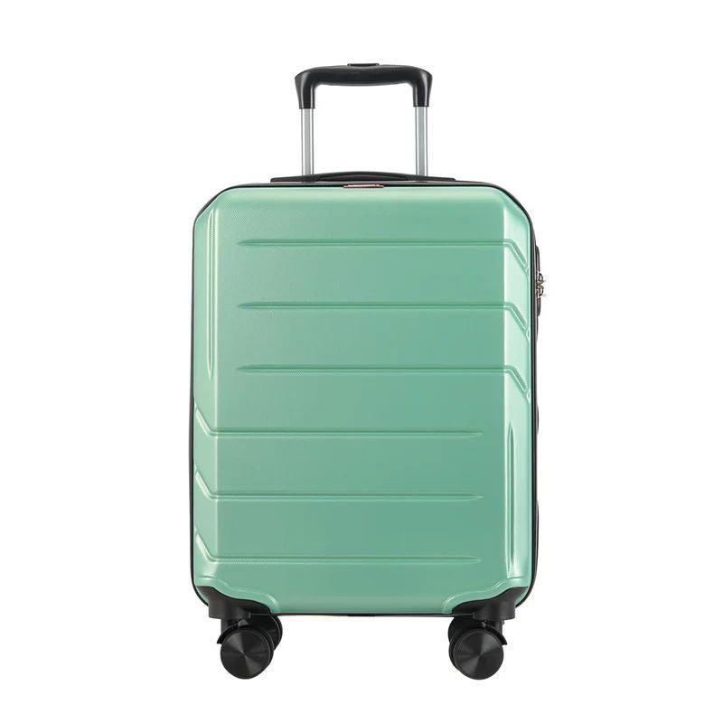 BONTOUR "Spinner" 4 kolieskový kabínový kufor 55×39×20 cm, púdrovo zelená-Vashome.sk