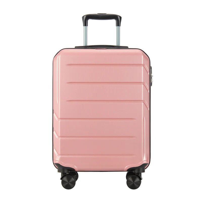 BONTOUR "Spinner" 4 kolieskový kabínový kufor 55×39×20 cm, Rose Gold-Vashome.sk