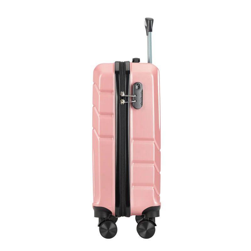 BONTOUR "Spinner" 4 kolieskový kabínový kufor 55×39×20 cm, Rose Gold-Vashome.sk