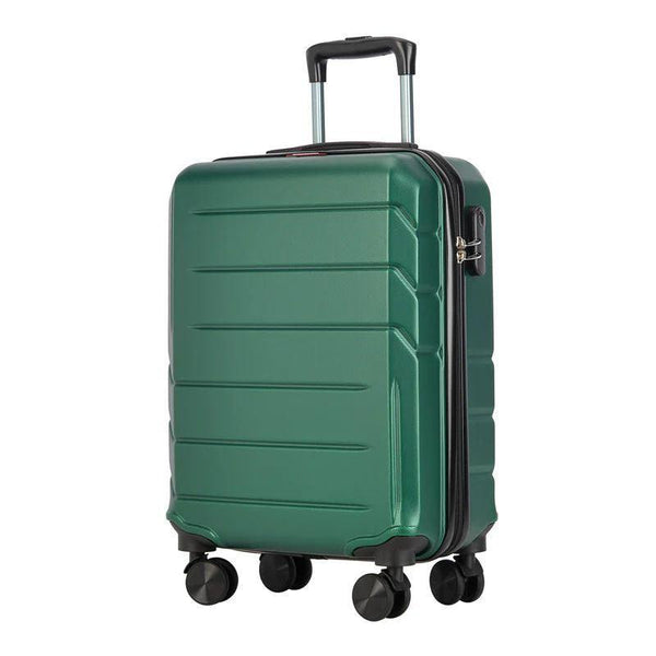 BONTOUR "Spinner" 4 kolieskový kabínový kufor 55×39×20 cm, zelený-Vashome.sk