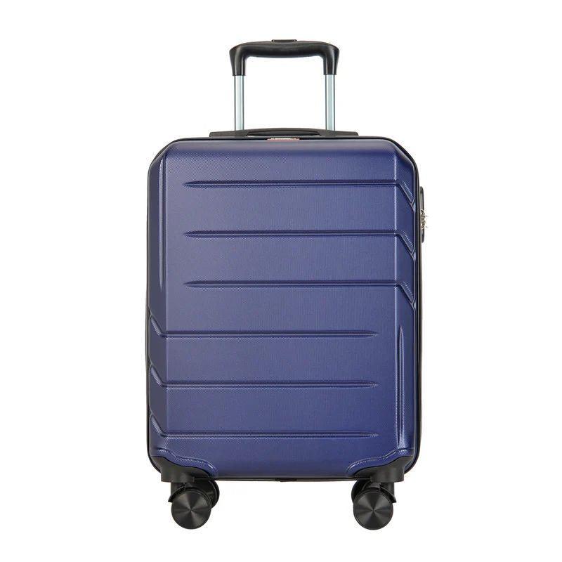 BONTOUR "Spinner" 4 kolieskový kabínový kufor 55×39×20 cm, modrý-Vashome.sk