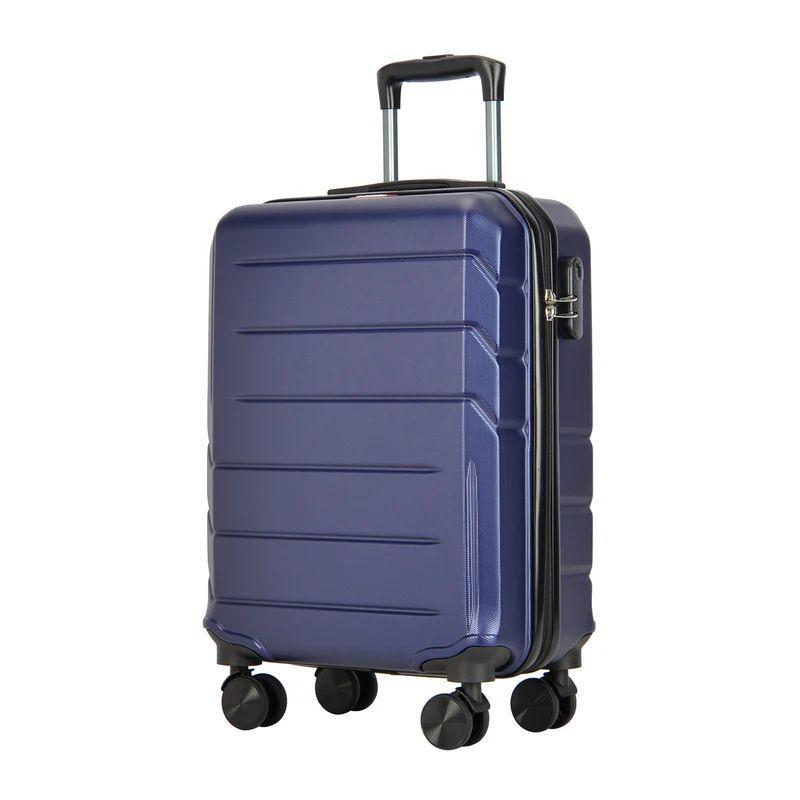 BONTOUR "Spinner" 4 kolieskový kabínový kufor 55×39×20 cm, modrý-Vashome.sk