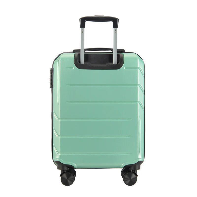 BONTOUR "Spinner" 4 kolieskový kabínový kufor 55×39×20 cm, púdrovo zelená-Vashome.sk
