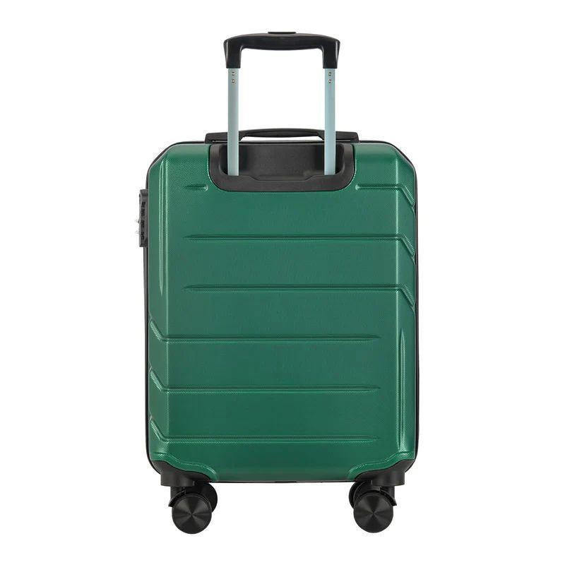 BONTOUR "Spinner" 4 kolieskový kabínový kufor 55×39×20 cm, zelený-Vashome.sk