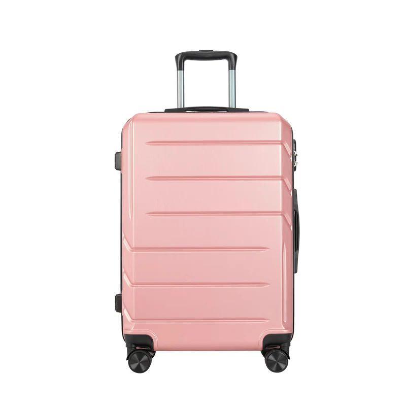 BONTOUR „SPINNER“ Stredne veľký kufor s dvojitými kolieskami M, Rose gold-Vashome.sk