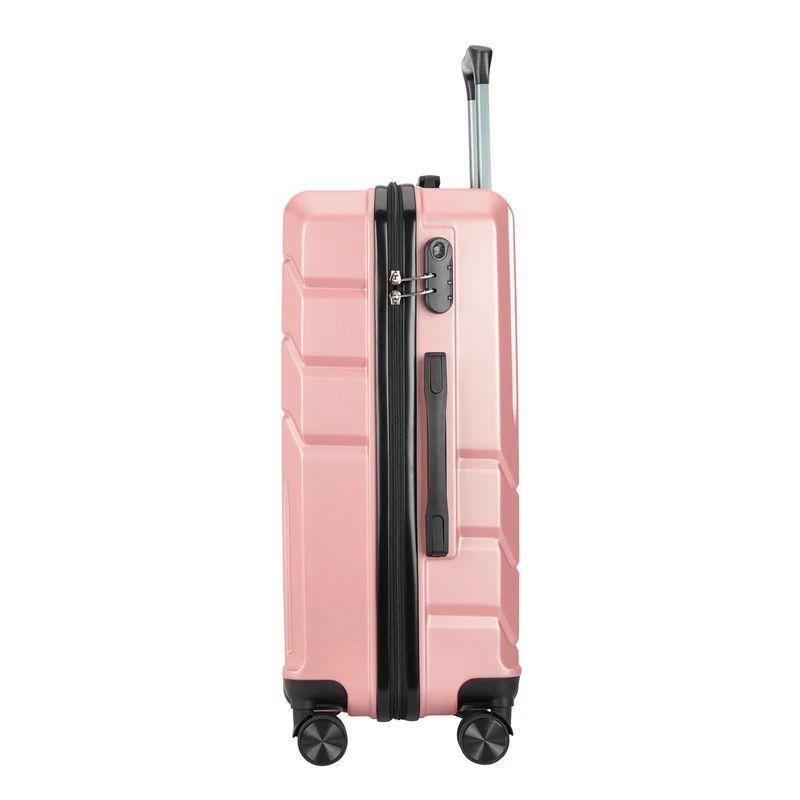 BONTOUR „SPINNER“ Stredne veľký kufor s dvojitými kolieskami M, Rose gold-Vashome.sk