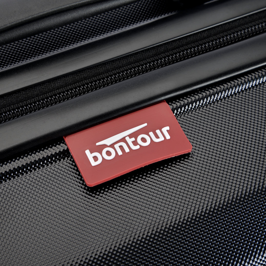 BONTOUR „Wave“ 3-dielna súprava kufrov s dvojitými kolieskami, s TSA zámkom, čierna-Vashome.sk