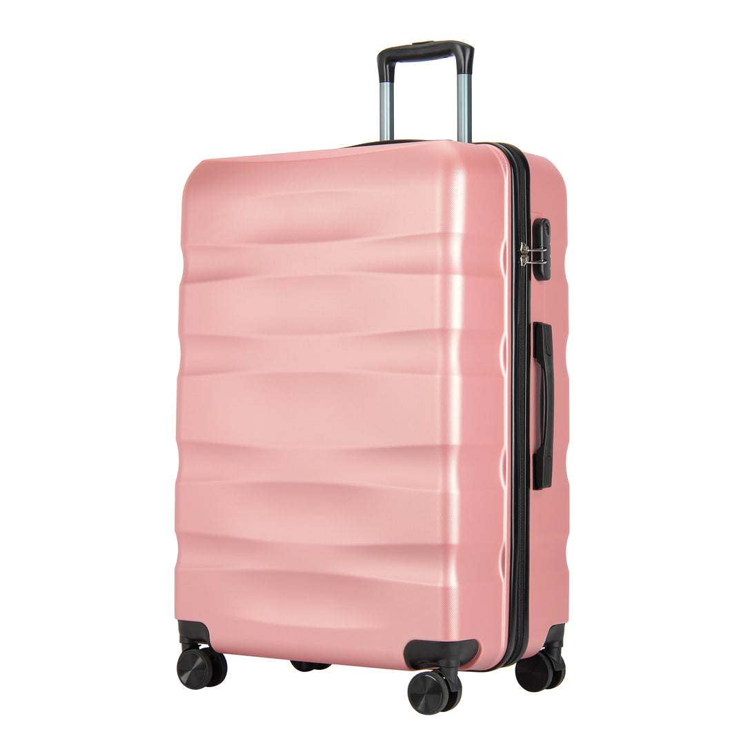 BONTOUR „WAVE“ veľký kufor s dvojitými kolieskami, veľkosť L, Rose gold-Vashome.sk