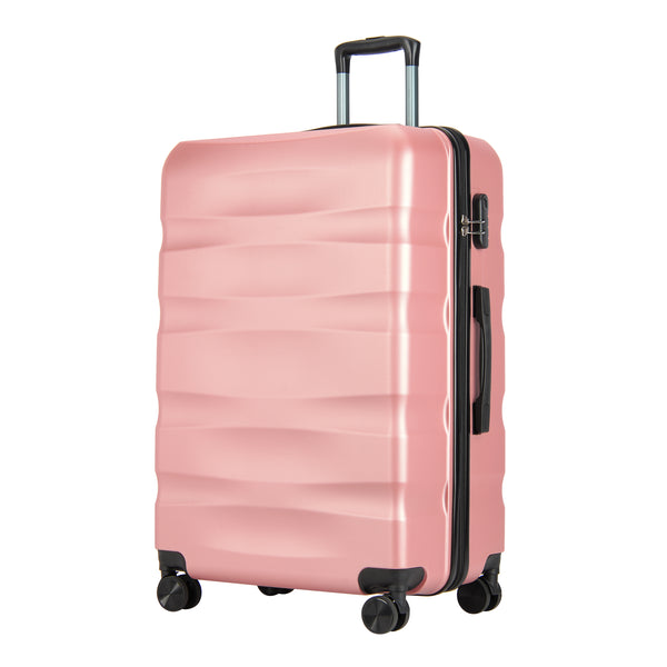 BONTOUR „WAVE“ veľký kufor s dvojitými kolieskami, veľkosť L, Rose gold-Vashome.sk