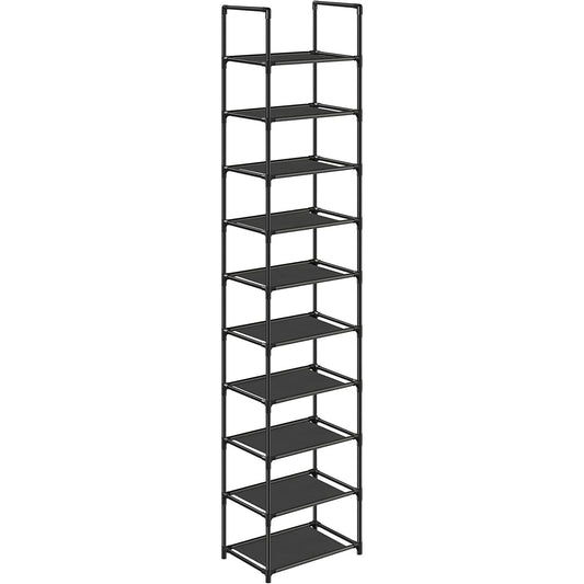 SONGMICS Botník, 10-úrovňový stojan na topánky, úzky 33 x 173 x 33 cm-Vashome.sk