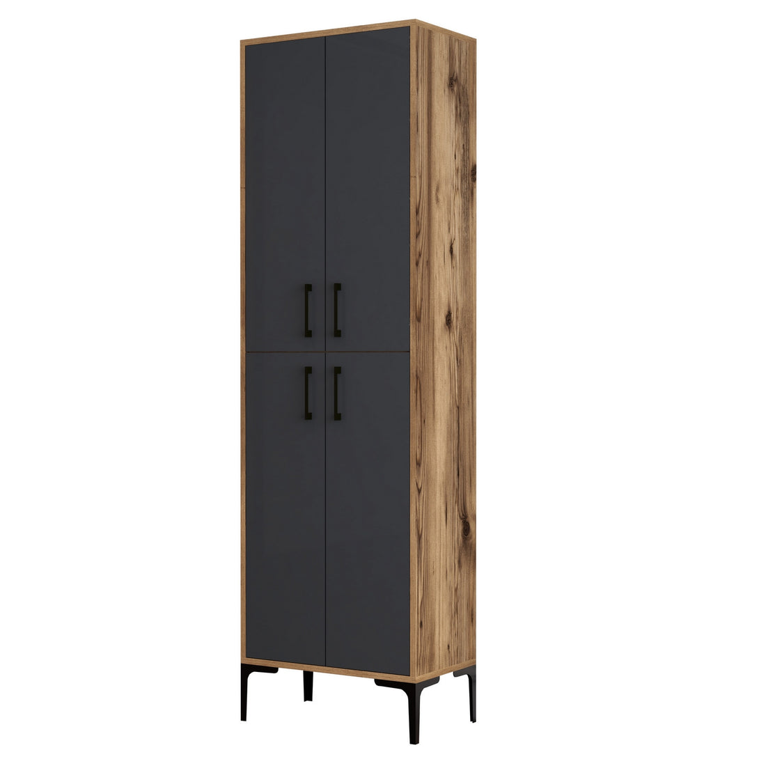 Botník Berlin A - Walnut, Anthracite-Vashome.sk