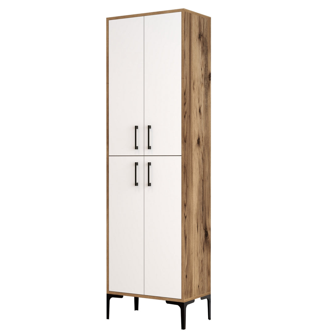 Botník Berlin A - Walnut, White-Vashome.sk