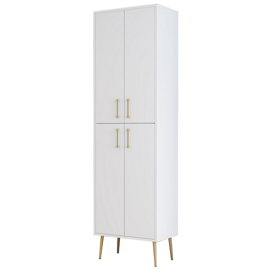 Botník Berlin A - White, Gold-Vashome.sk