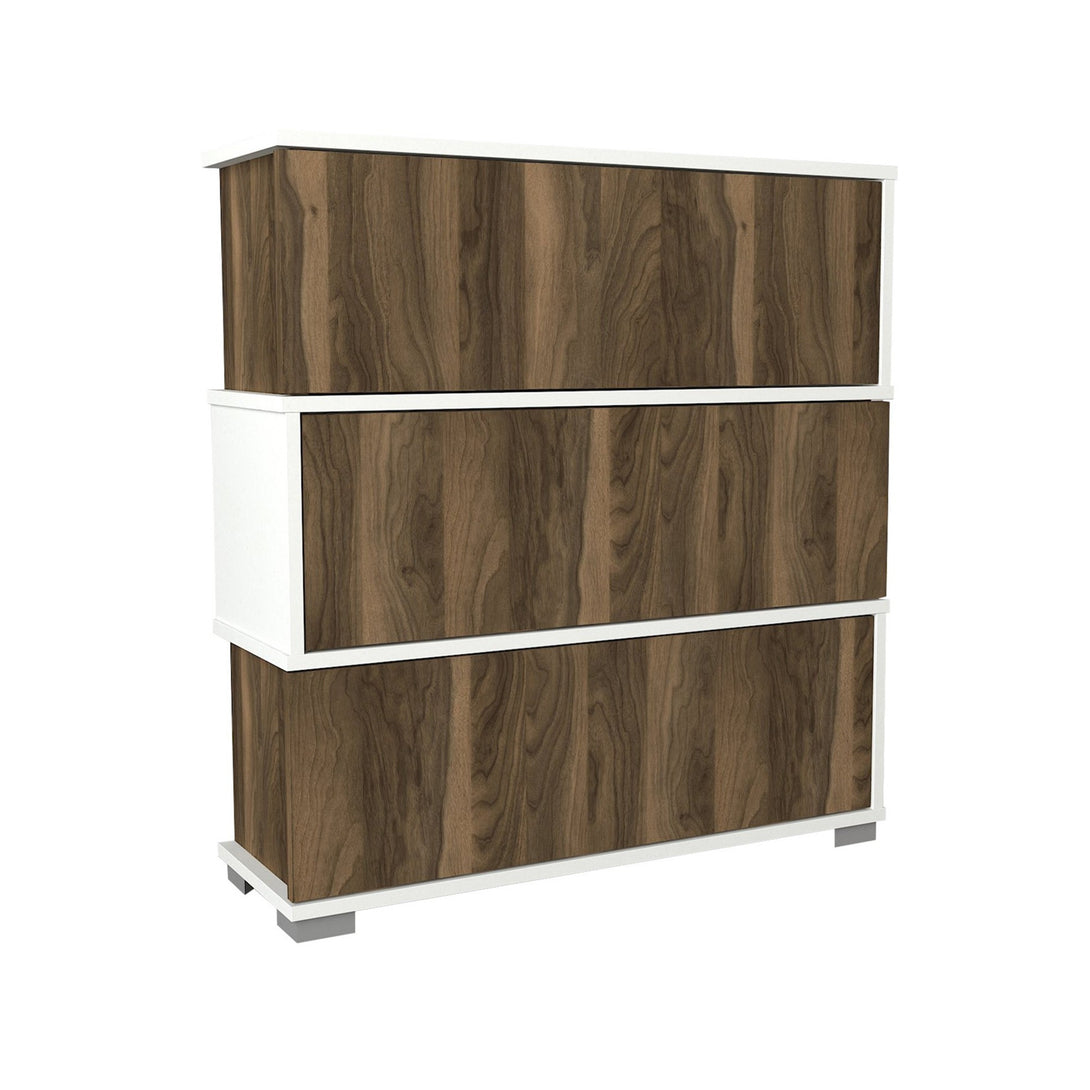 Botník Napolyon - White, Walnut-Vashome.sk