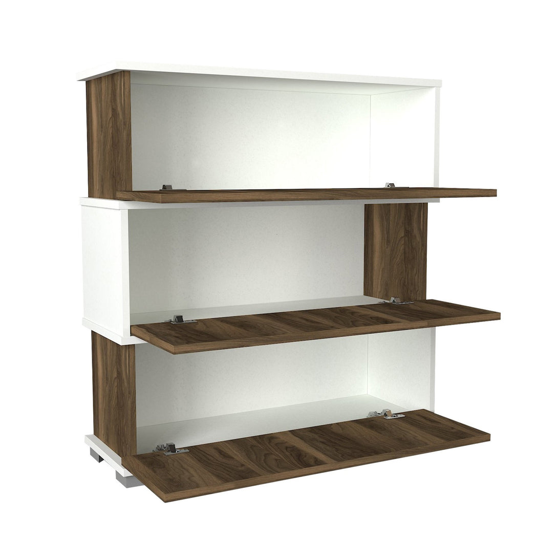 Botník Napolyon - White, Walnut-Vashome.sk
