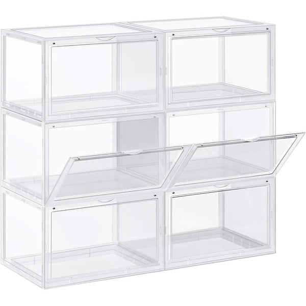 Box na topánky, 6 stohovateľných organizérov na topánky-Vashome.sk