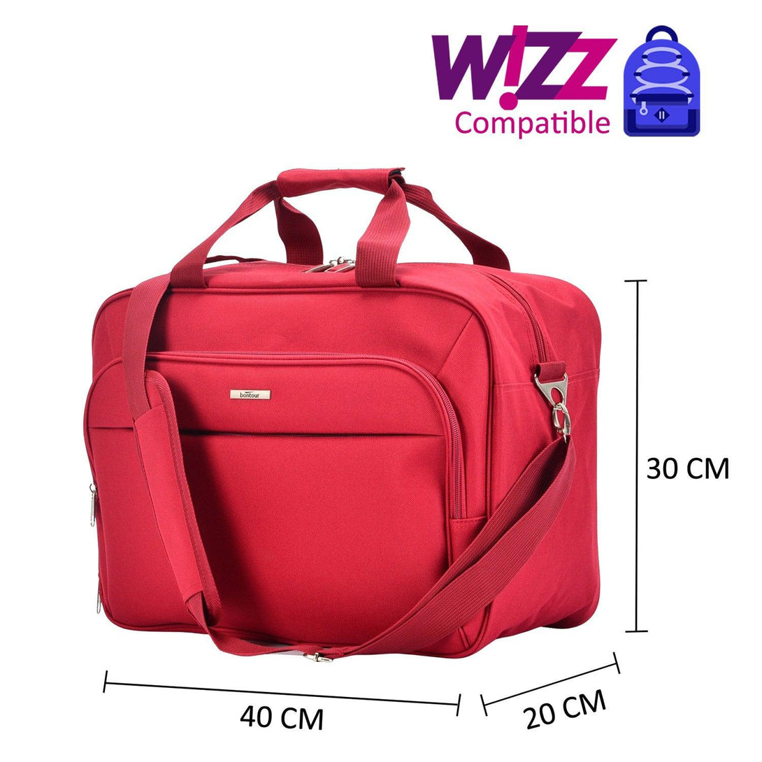 AIR Cestovná taška, kabínová taška Wizzair 40x30x20 cm Červená | BONTOUR-Vashome.sk