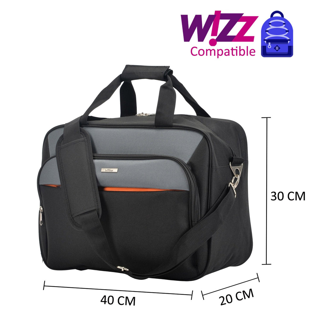 AIR Cestovná taška, kabínová taška Wizzair 40x30x20 cm Čierna | BONTOUR-Vashome.sk