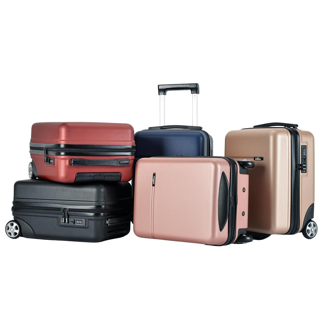 Bontour CabinOne kabínový kufor, v slonovinovej bielej farbe (40x30x20 cm), ktorý je možné prepravovať na letoch WIZZAIR zadarmo