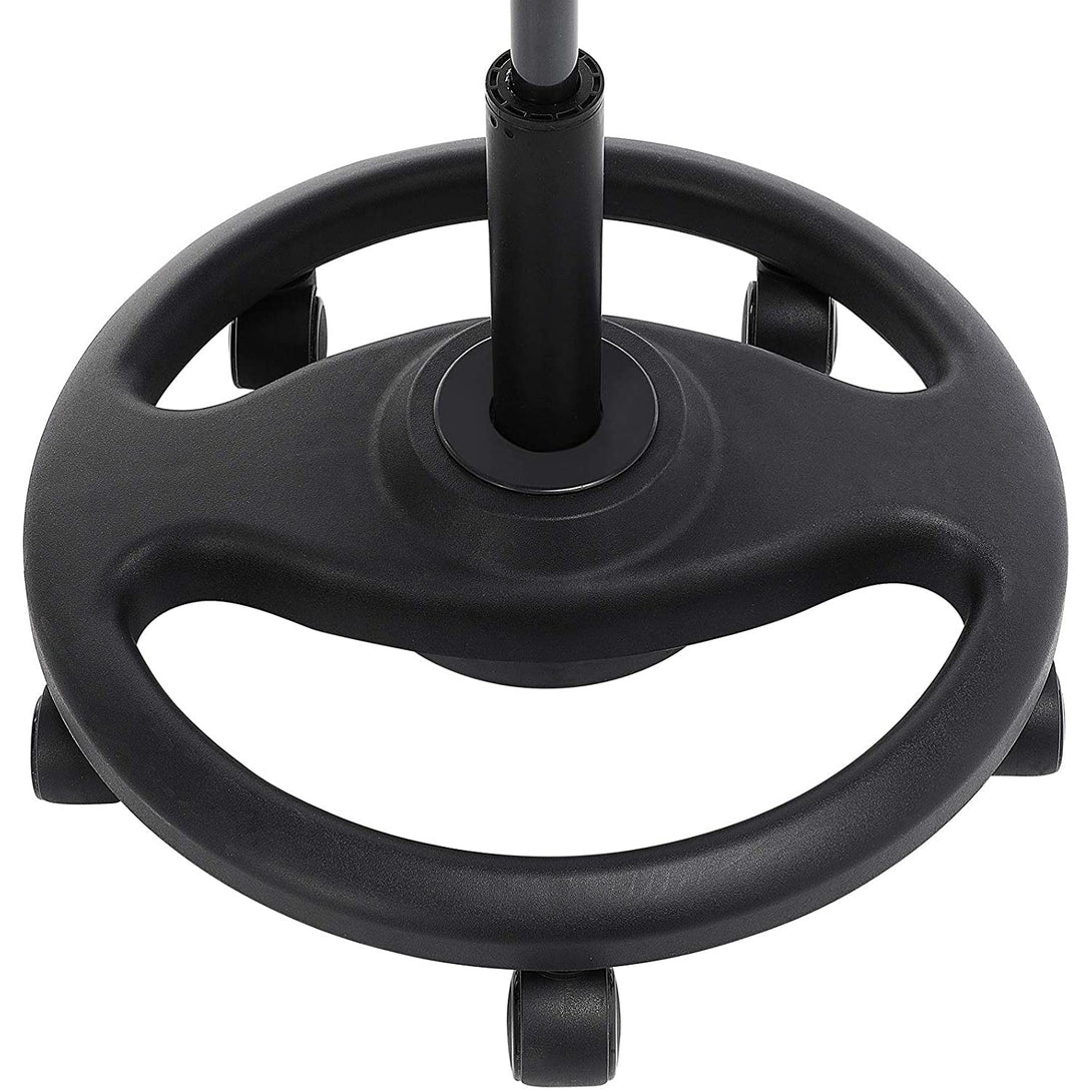 Ergonomická otočná stolička so širokým sedákom, 50 x 55-73 cm, čierna-Vashome.sk
