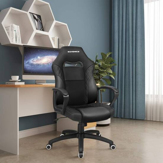 SONGMICS Ergonomická Gamer stolička, priedušná kancelárska stolička-Vashome.sk