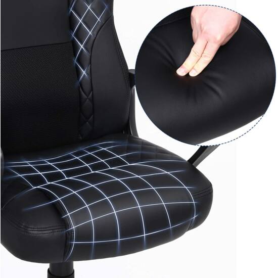 SONGMICS Ergonomická Gamer stolička, priedušná kancelárska stolička-Vashome.sk