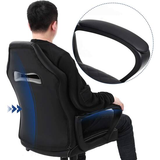 SONGMICS Ergonomická Gamer stolička, priedušná kancelárska stolička-Vashome.sk
