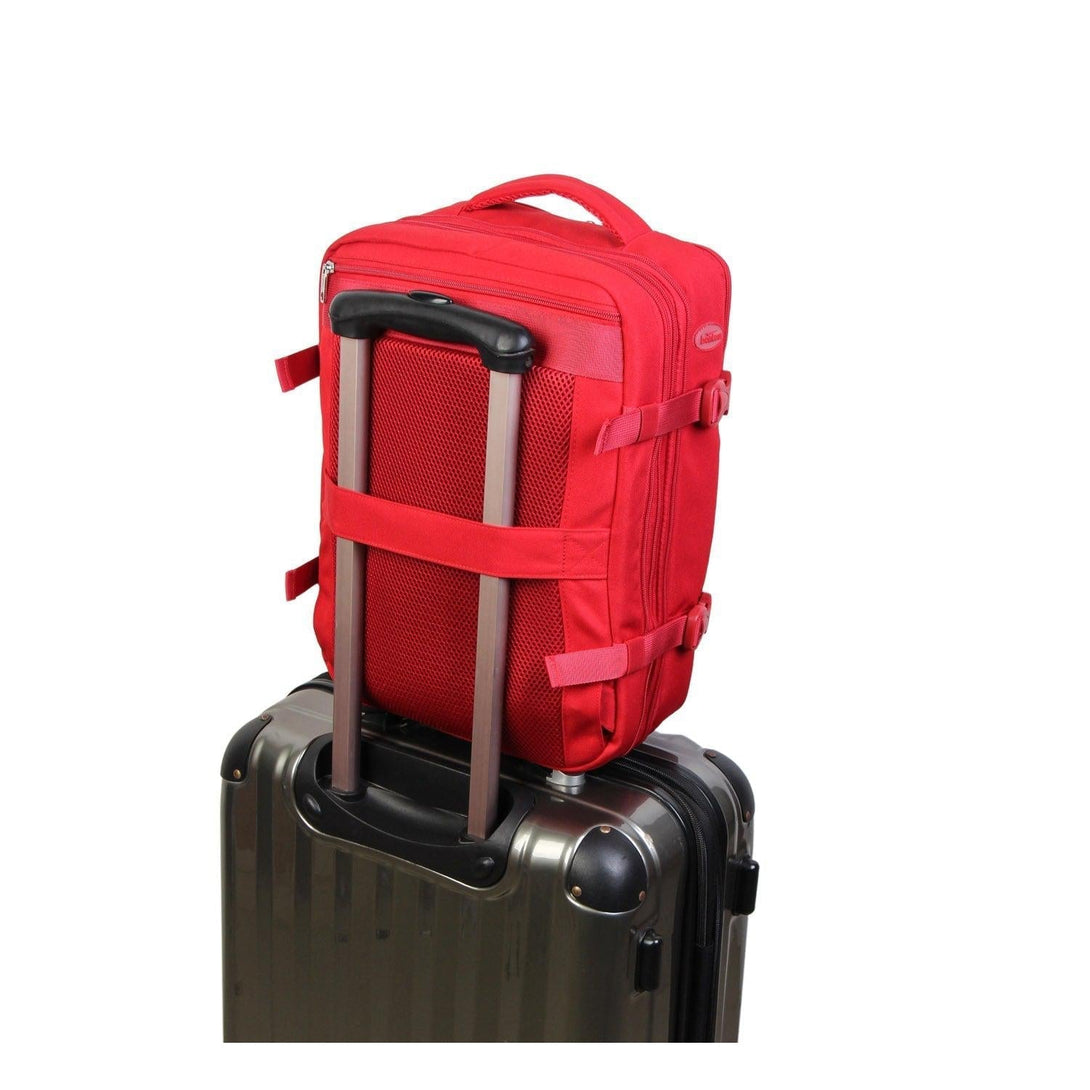 BONTOUR FlexiGo Rozšíriteľný batoh, veľkosť Wizz Air 40x30x20cm, Červená-Vashome.sk