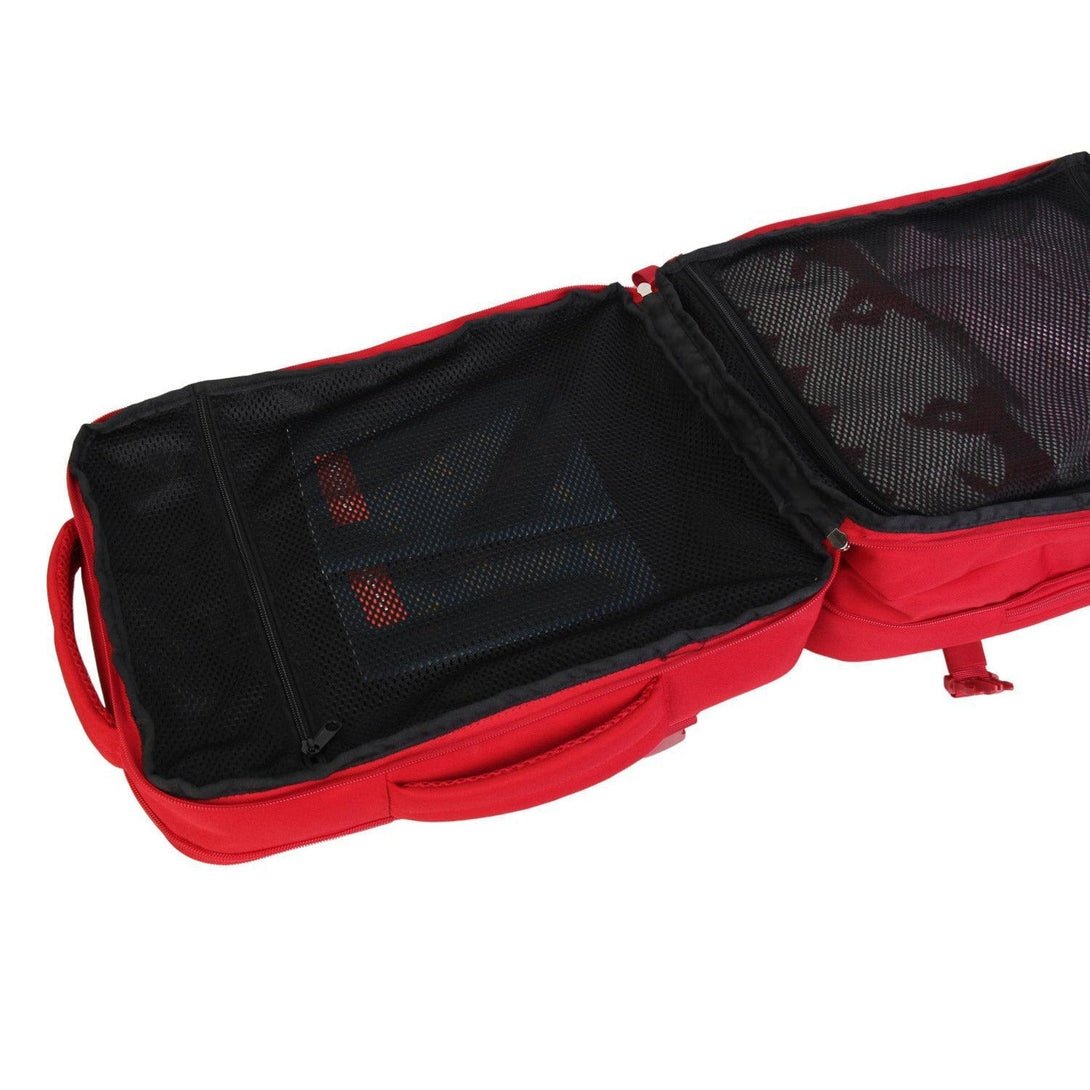 BONTOUR FlexiGo Rozšíriteľný batoh, veľkosť Wizz Air 40x30x20cm, Červená-Vashome.sk