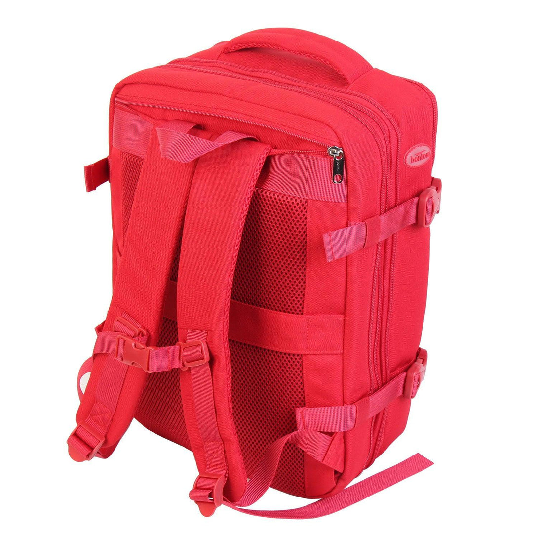 BONTOUR FlexiGo Rozšíriteľný batoh, veľkosť Wizz Air 40x30x20cm, Červená-Vashome.sk