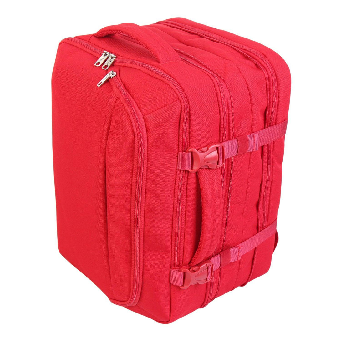 BONTOUR FlexiGo Rozšíriteľný batoh, veľkosť Wizz Air 40x30x20cm, Červená-Vashome.sk
