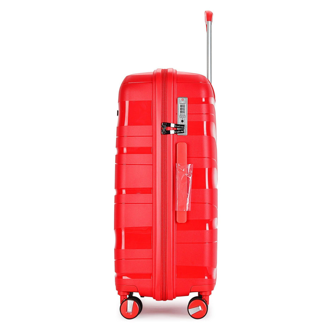 "Flow" 4-kolieskový kufor s TSA zámkom, veľkosť M, červený | BONTOUR-Vashome.sk