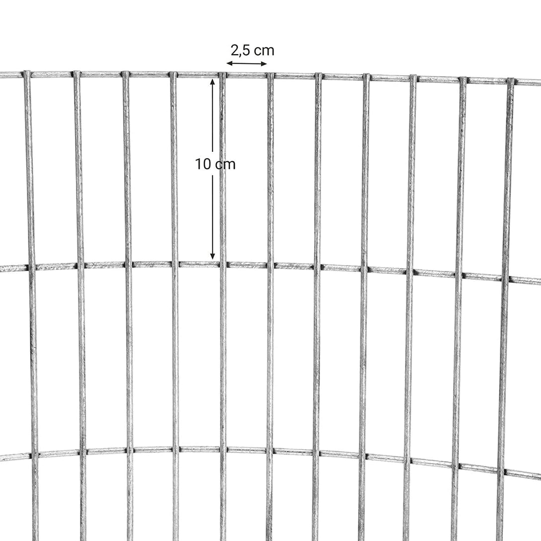 SONGMICS Gabión Kovový kamenný kôš v tvare slimáka s 2,5 x 10 cm sieťovinou z nehrdzavejúcej ocele-Vashome.sk