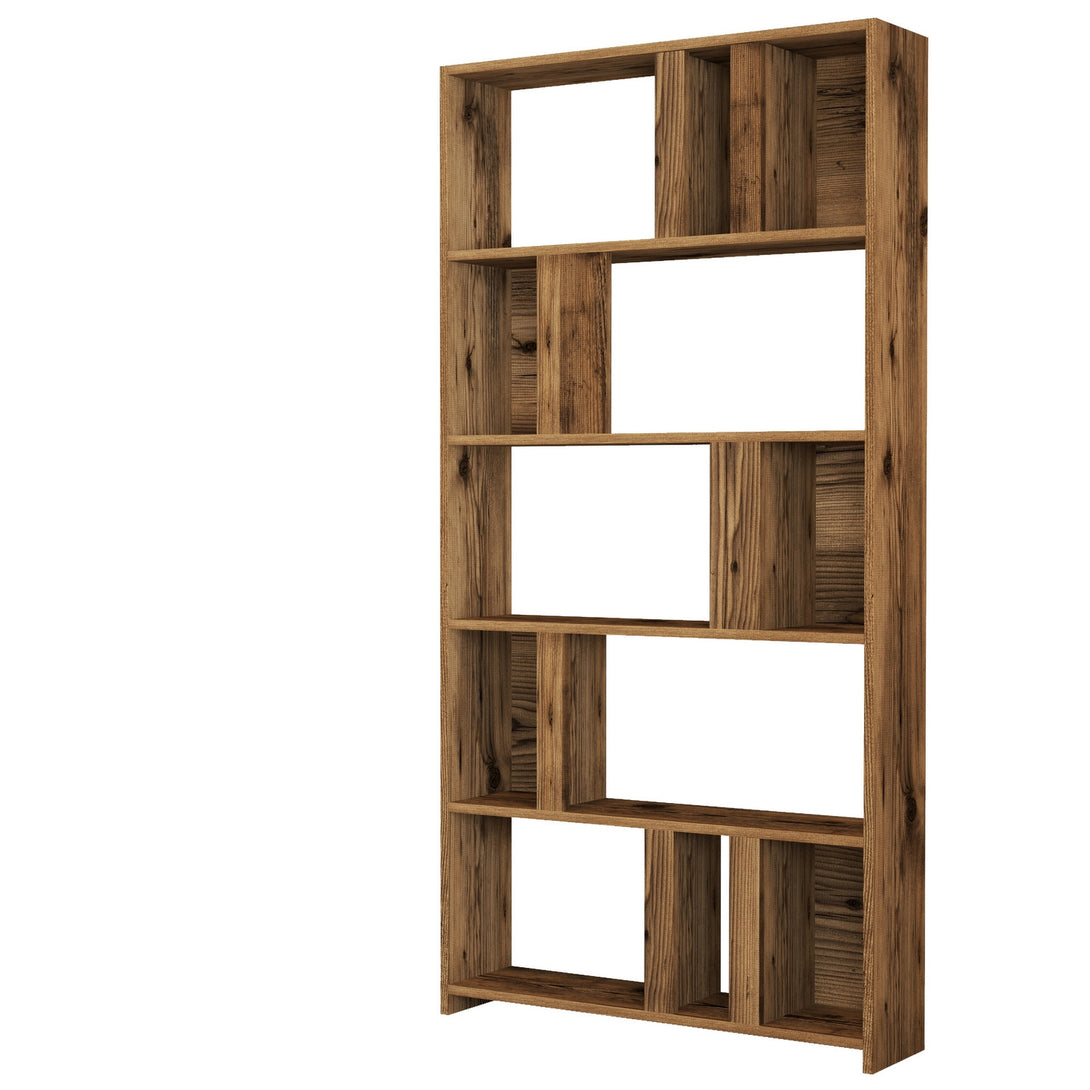 Könyvespolc Lima - Walnut-Vashome.sk