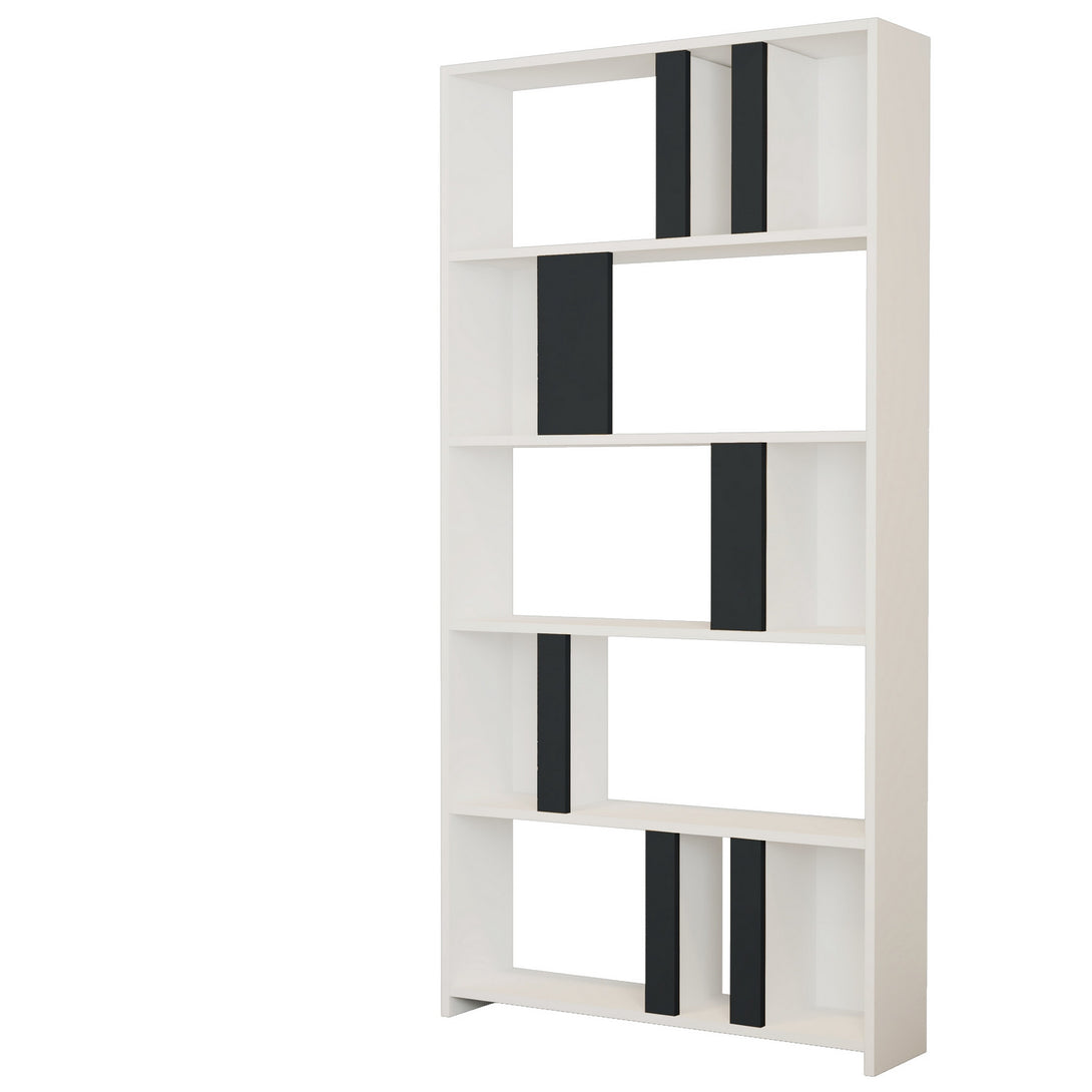 Könyvespolc Lima - White, Anthracite-Vashome.sk
