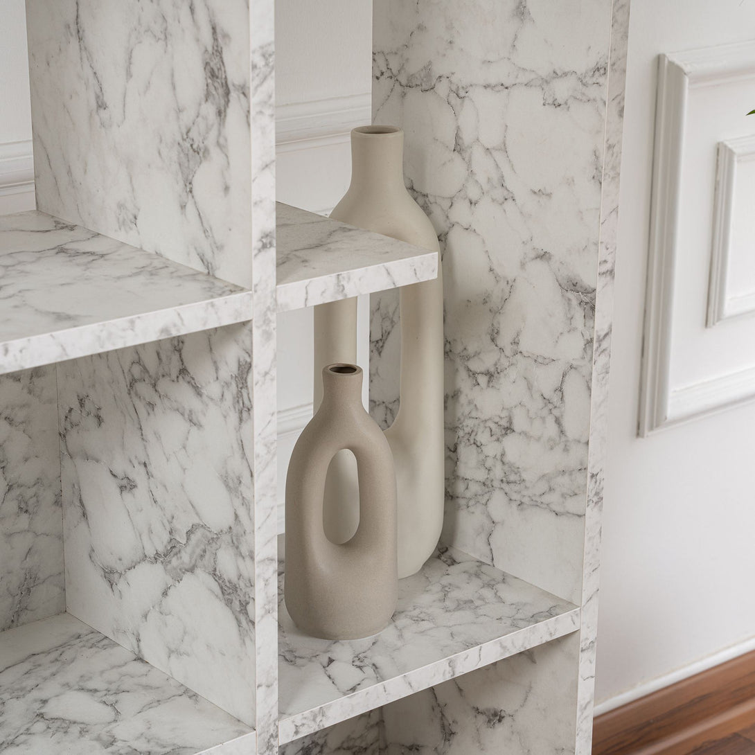 Könyvespolc Manco - Carrara Marble-Vashome.sk
