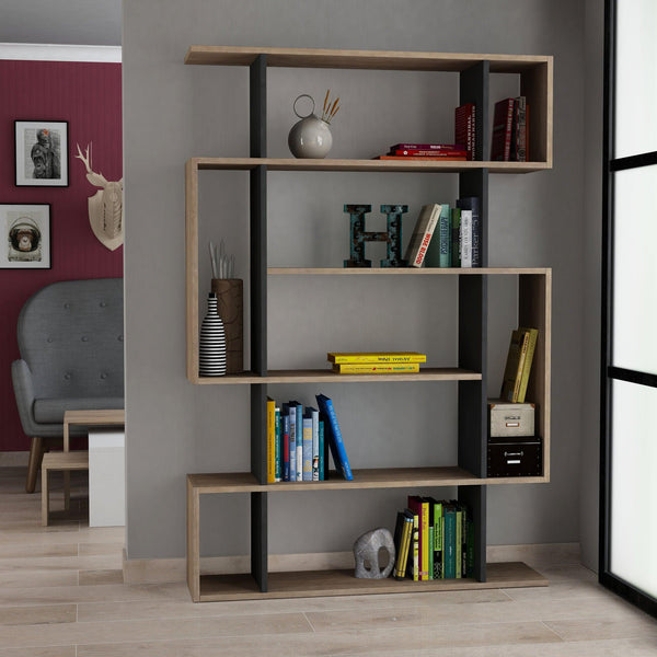 Könyvespolc Mito - Sonoma Oak, Anthracite-Vashome.sk