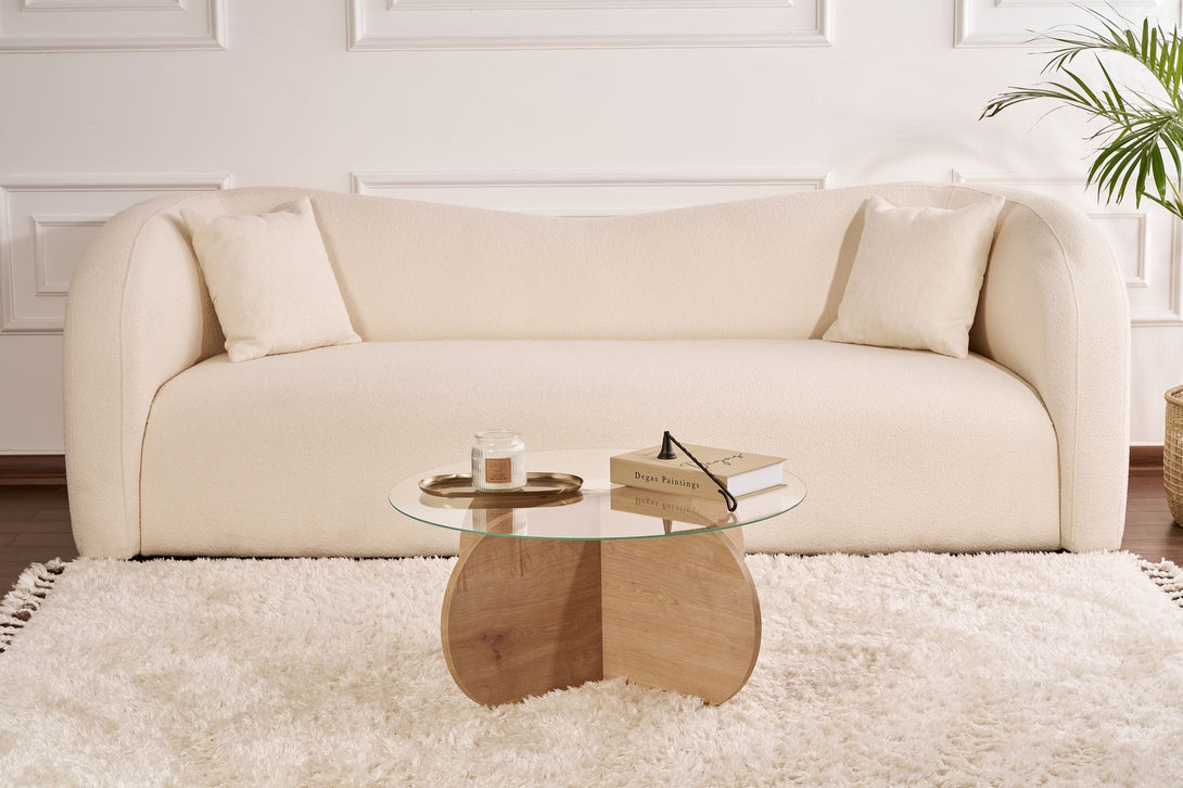 Konferenčný stôl Aeris - Sapphire Oak, Transparent-Vashome.sk