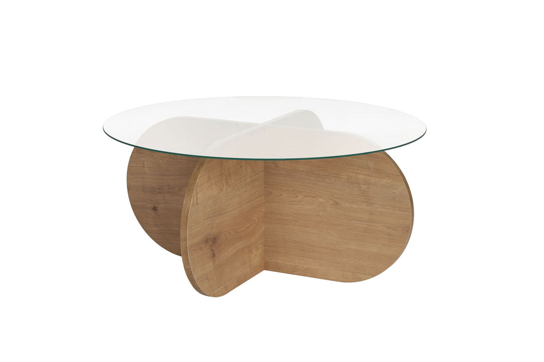 Konferenčný stôl Aeris - Sapphire Oak, Transparent-Vashome.sk