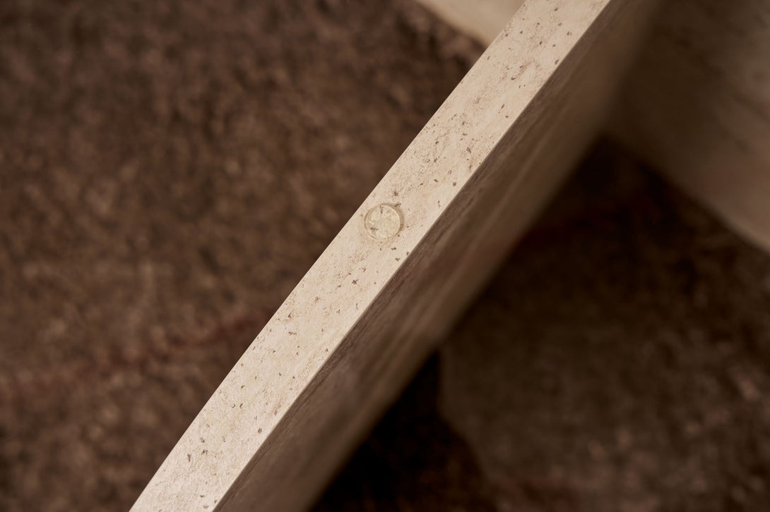 Konferenčný stôl Aeris - Travertine, Transparent-Vashome.sk